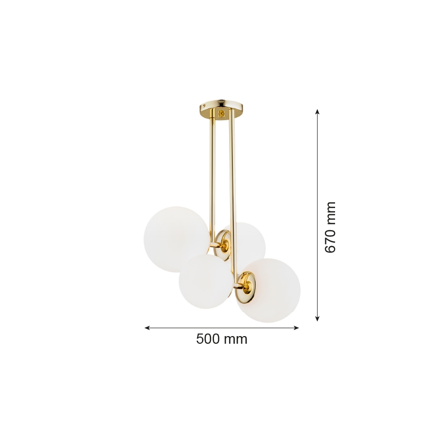 Argon 1743 - Висящ полилей MORITZ 4xE27/15W/230V