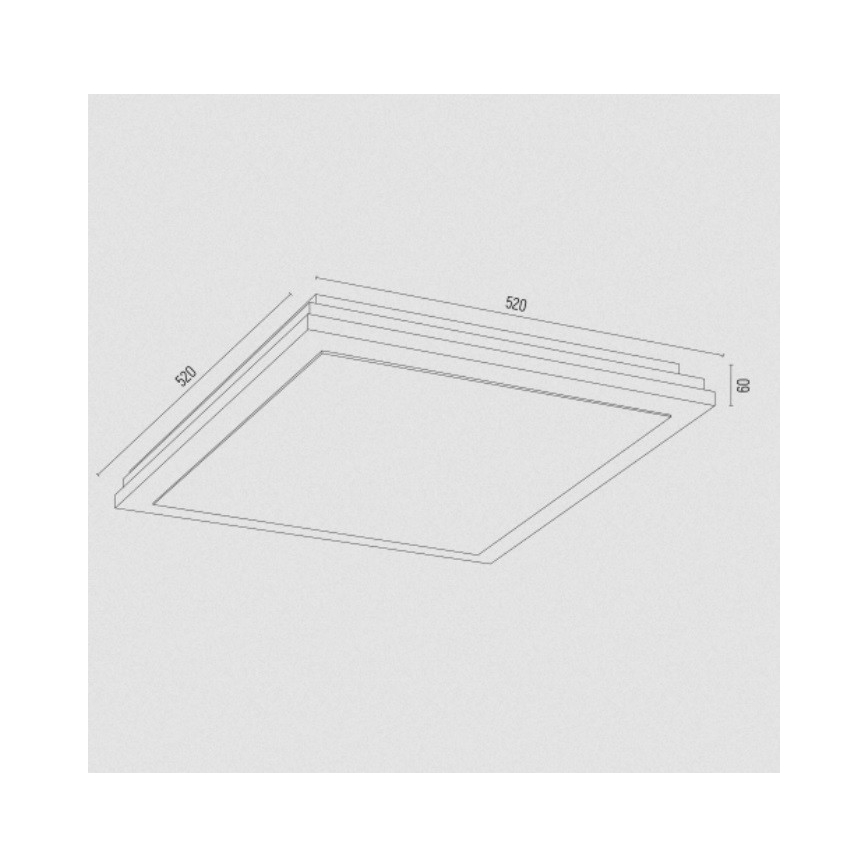 Argon 1804 - Плафон CASERTA 4xE27/15W/230V 52x52 cm