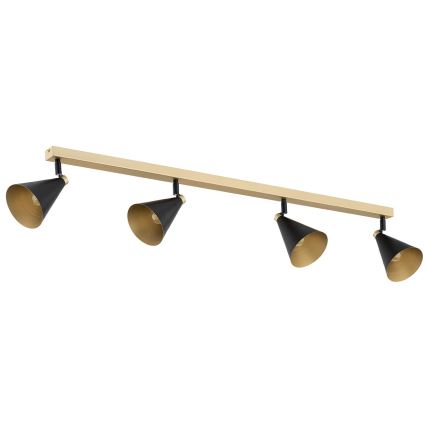 Argon 1805 - Спот LUCINDA 4xE14/7W/230V черна/златиста