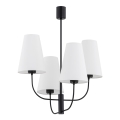 Argon 1822 - Висящ полилей SAFIANO 4xE27/15W/230V черен