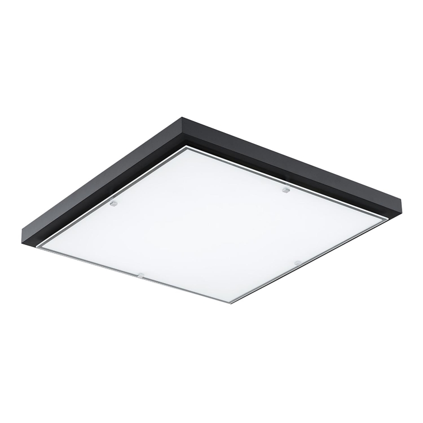 Argon 1826 - Плафон CARLSON 4xE27/15W/230V 60x60 cm черен