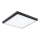 Argon 1826 - Плафон CARLSON 4xE27/15W/230V 60x60 cm черен