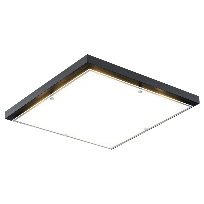 Argon 1826 - Плафон CARLSON 4xE27/15W/230V 60x60 cm черен