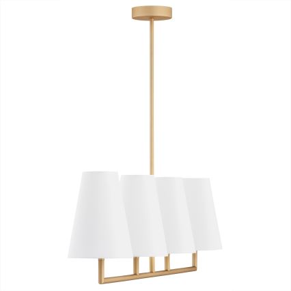 Argon 1828 - Висящ полилей SAFIANO 4xE27/15W/230V златист