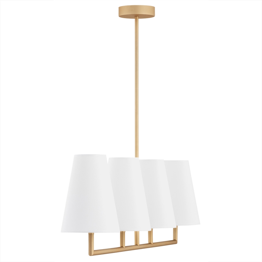 Argon 1828 - Висящ полилей SAFIANO 4xE27/15W/230V златист