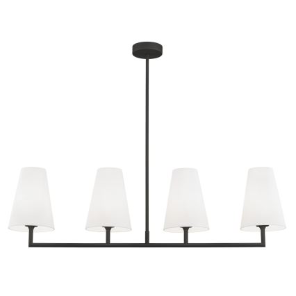 Argon 1831 - Висящ полилей SAFIANO 4xE27/15W/230V черен