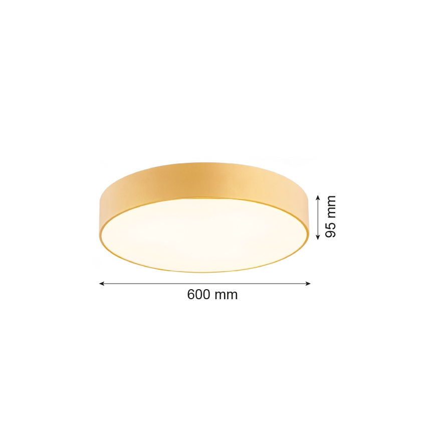 Argon 2081 - Плафон DARLING 5xE27/15W/230V Ø 60 см златист