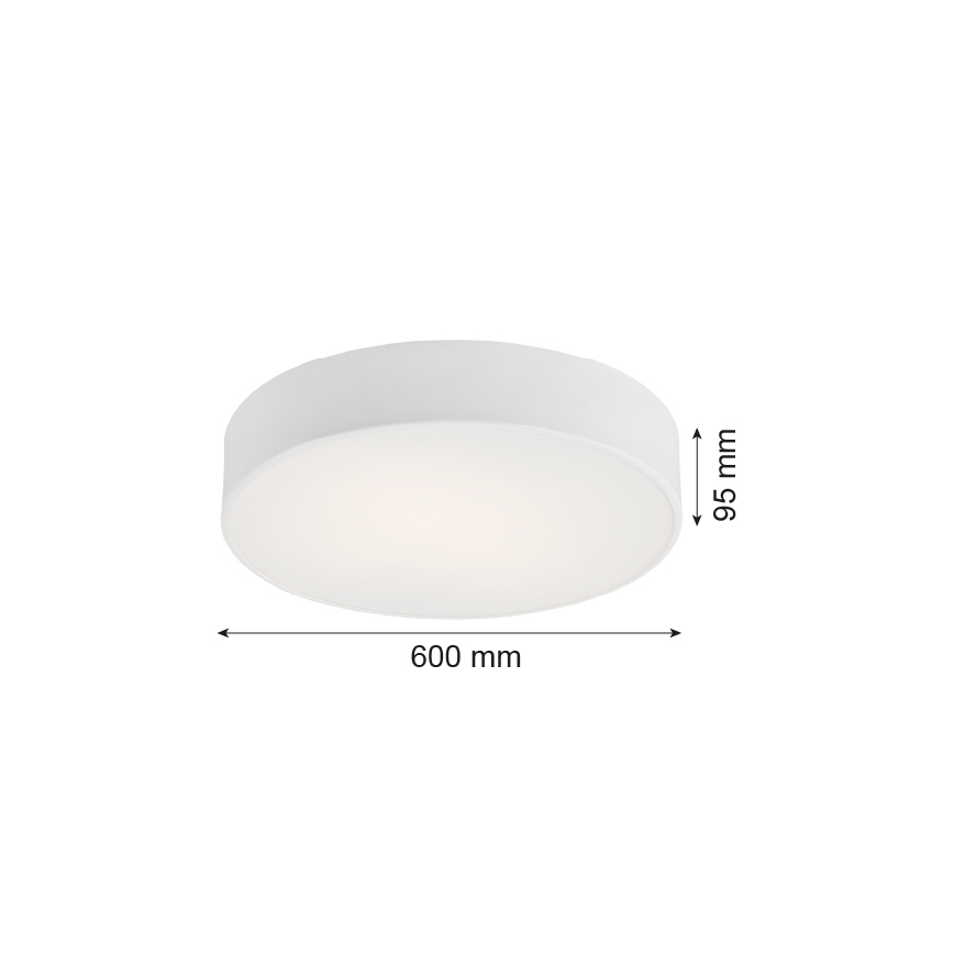 Argon 2082 - Плафон DARLING 5xE27/15W/230V Ø 60 см бял