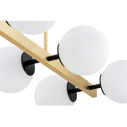 Argon 2549 - Полилей FREEMONT 6xE27/15W/230V златист/бял/черен