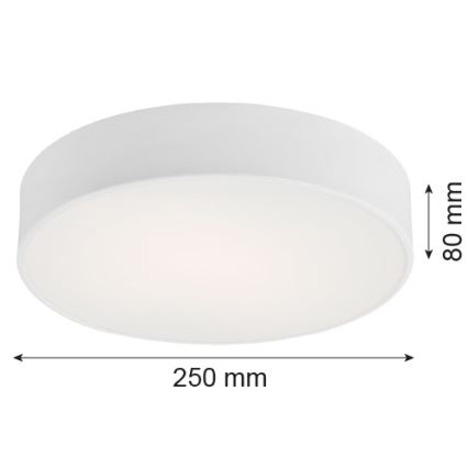 Argon 3082 - Плафон DARLING 2xE27/15W/230V Ø 25 см бял