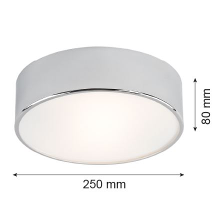 Argon 3083 - Плафон DARLING 2xE27/15W/230V Ø 25 см сребрист