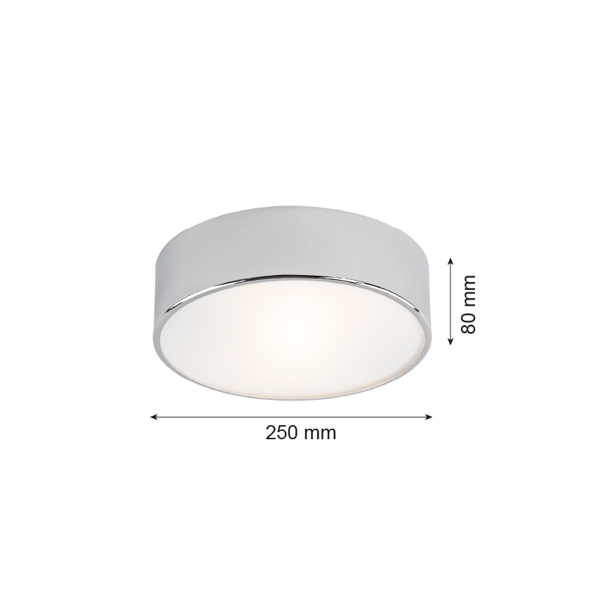 Argon 3083 - Плафон DARLING 2xE27/15W/230V Ø 25 см сребрист