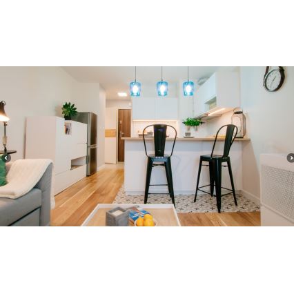 Argon 3270 - Висящ полилей NEWA 1xE27/15W/230V черен