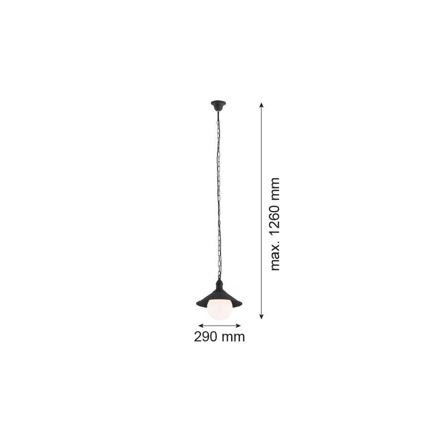 Argon 3285 - Екстериорна Полилей ERBA BIS 1xE27/60W/230V