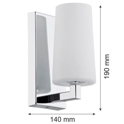 Argon 3358 - Аплик CAMELOT 1xE27/15W/230V лъскав хром