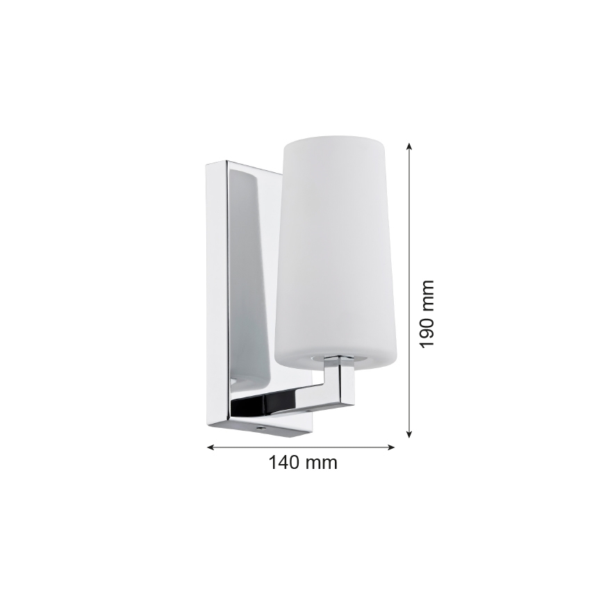 Argon 3358 - Аплик CAMELOT 1xE27/15W/230V лъскав хром