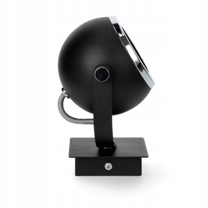 Argon 3638 - Спот аплик KOS 1xGU10/5W/230V черен/лъскав хром