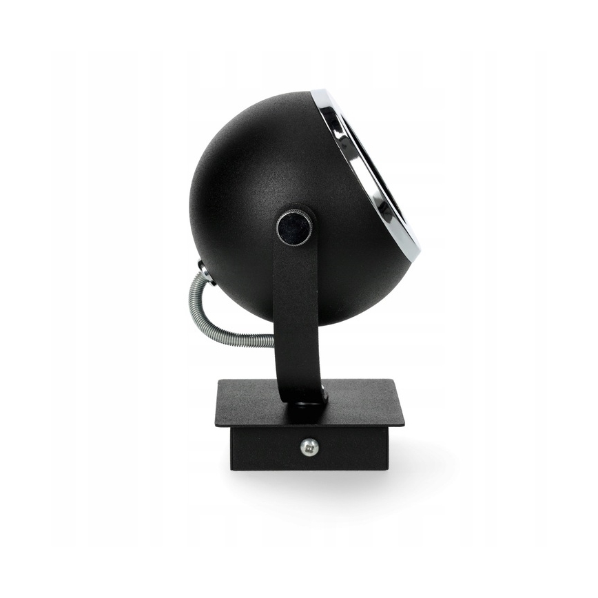 Argon 3638 - Спот аплик KOS 1xGU10/5W/230V черен/лъскав хром