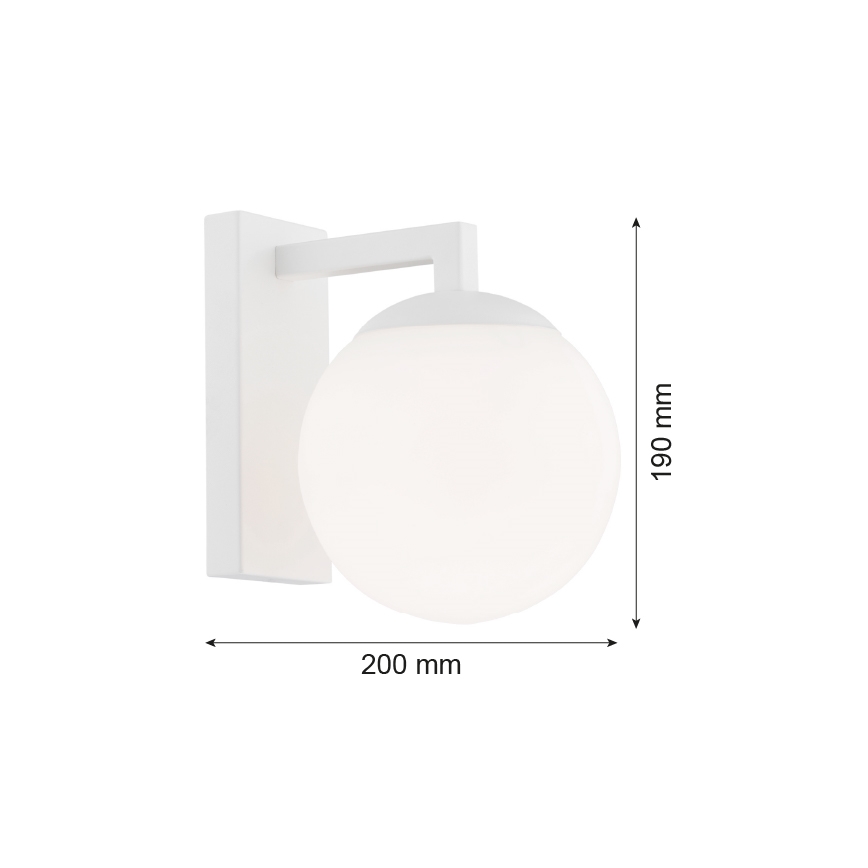 Argon 3733 - Аплик ASPEN 1xE27/15W/230V бял