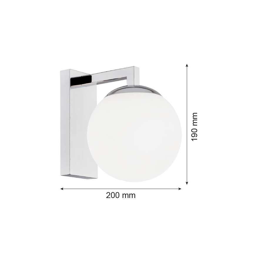 Argon 3735 - Аплик ASPEN 1xE27/15W/230V лъскав хром