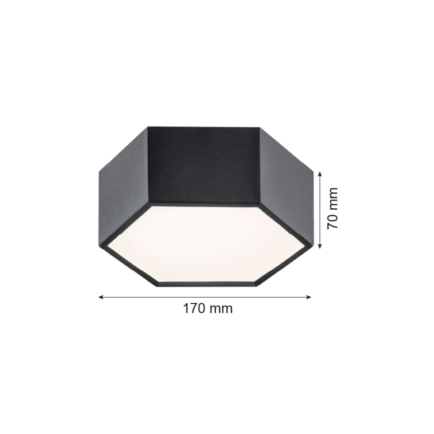 Argon 3824 - LED Лампа ARIZONA LED/9W/230V черна