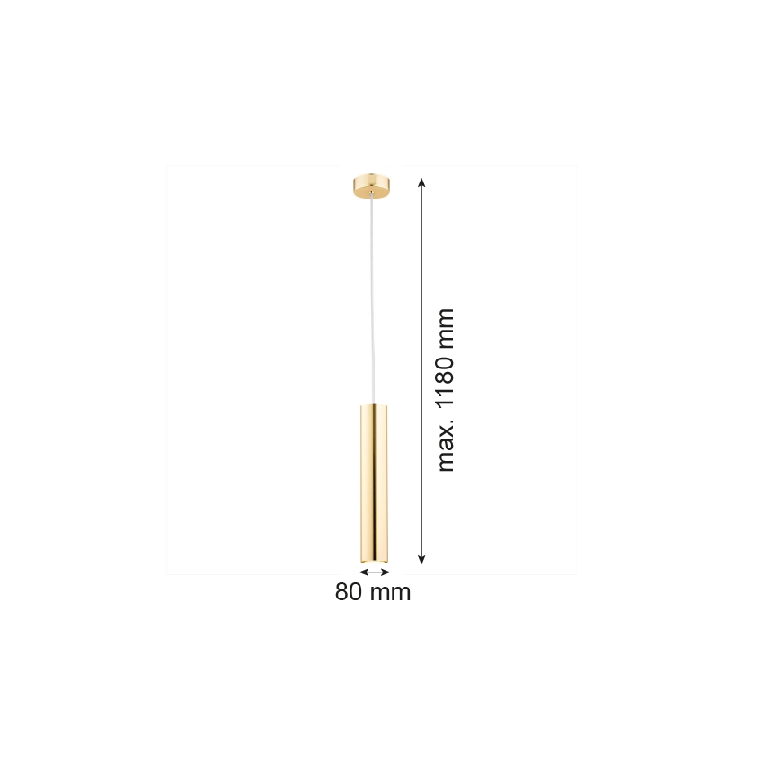 Argon 4057 - Висящ полилей GOMERA 1xGU10/5W/230V месинг
