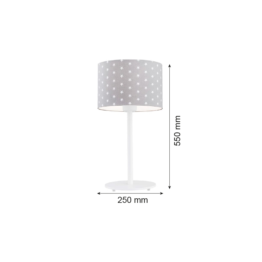 Argon 4126 - Настолна лампа MAGIC 1xE27/15W/230V сива/бяла