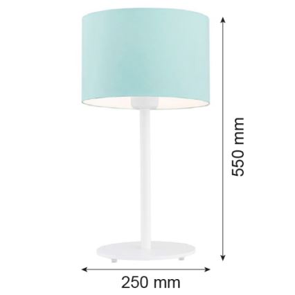 Argon 4127 - Настолна лампа MAGIC 1xE27/15W/230V тюркоаз/бяла