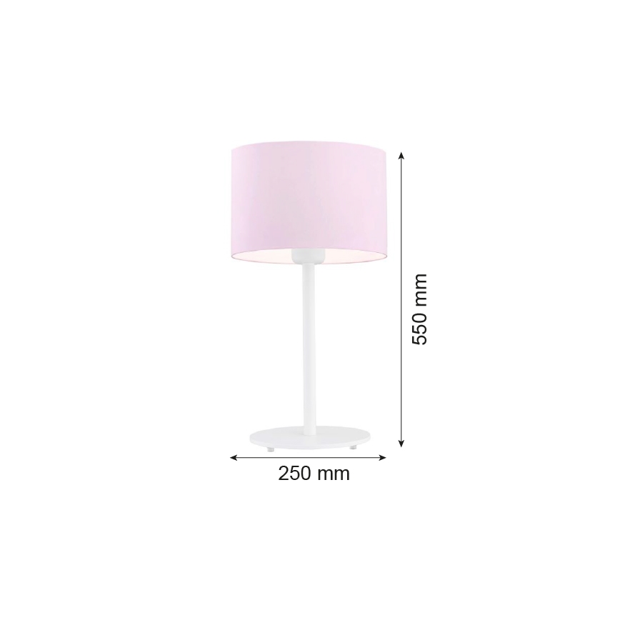Argon 4128 - Настолна лампа MAGIC 1xE27/15W/230V розова/бяла