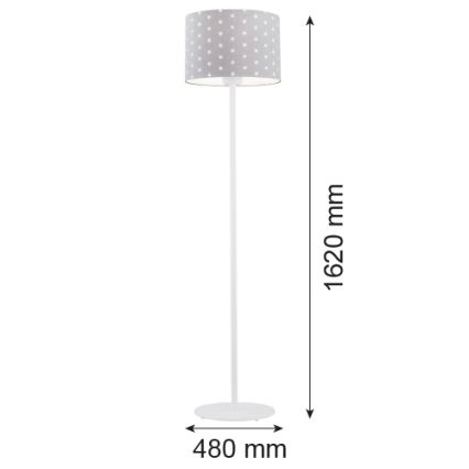 Argon 4130 - Лампион MAGIC 1xE27/15W/230V сив/бял