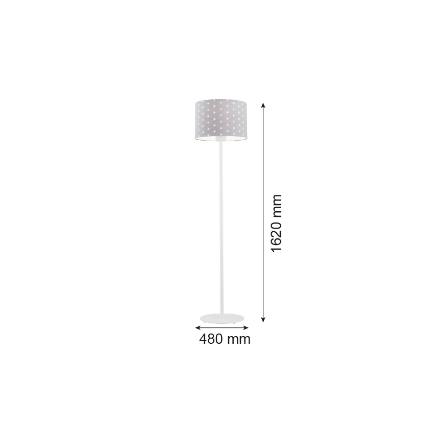 Argon 4130 - Лампион MAGIC 1xE27/15W/230V сив/бял