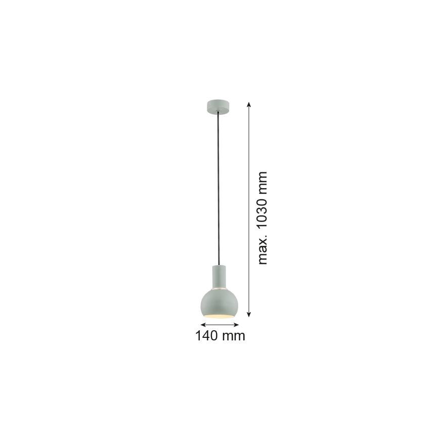 Argon 4214 - Висящ полилей SINES 1xE27/15W/230V зелен