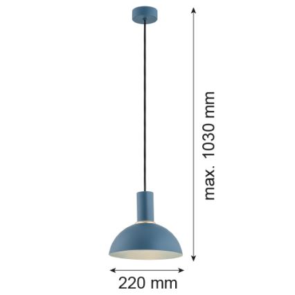 Argon 4221 - Пендел SINES 1xE27/15W/230V Ø 28 cм син