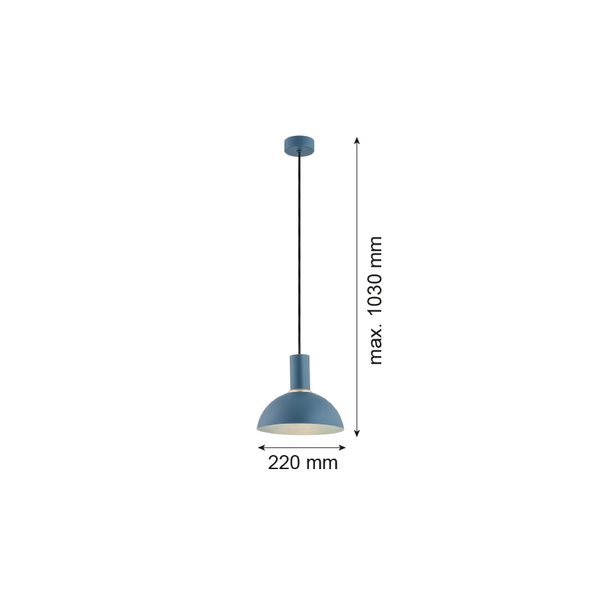 Argon 4221 - Пендел SINES 1xE27/15W/230V Ø 28 cм син