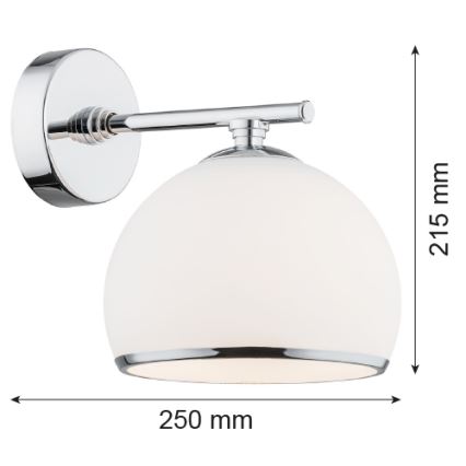 Argon 4254 - Аплик MARBELLA 1xE27/15W/230V лъскав хром