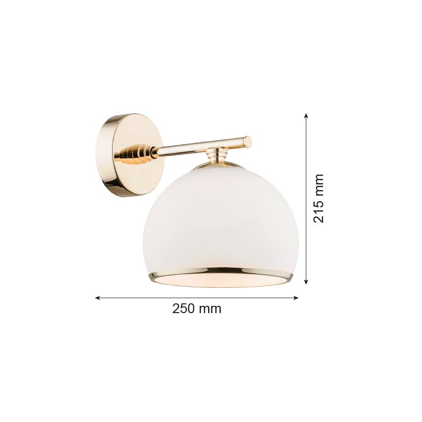 Argon 4255 - Аплик MARBELLA 1xE27/15W/230V месинг