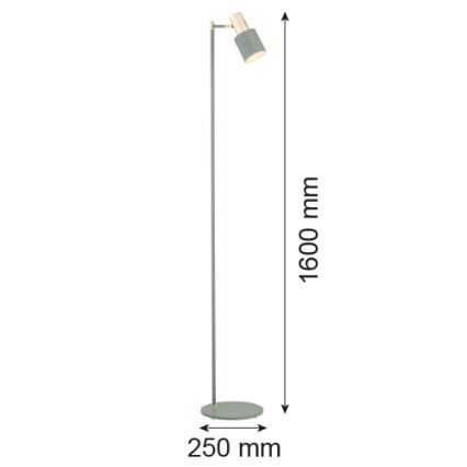 Argon 4271 - Лампион DORIA 1xE27/15W/230V зелен/месинг