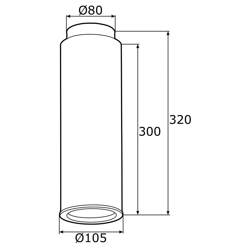 Argon 4281 - Спопт LINEA 1xE27/15W/230V месинг/черен