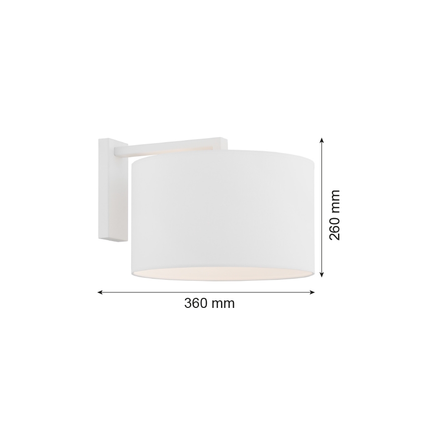 Argon 4294 - Аплик KARIN 1xE27/15W/230V бял