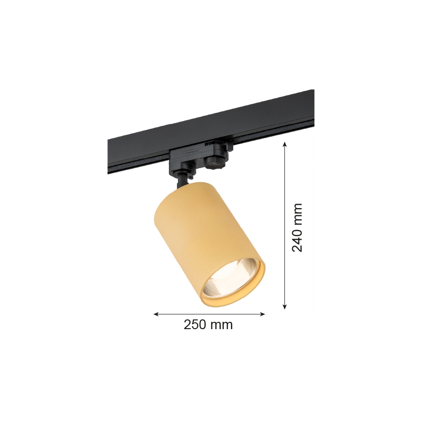 Argon 4304 - Спот за релсова система BERGEN 1xE27/15W/230V златист