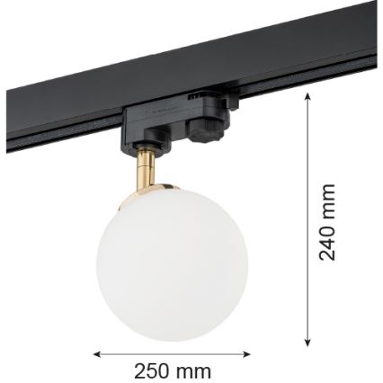 Argon 4307 - Спот за релсова система BANG 1xG9/6W/230V месинг