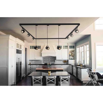 Argon 4311 - Спот за релсова система NET 1xE27/15W/230V черен