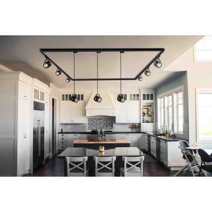 Argon 4313 - Полилей за лентовата система NET 1xE27/15W/230V зелен