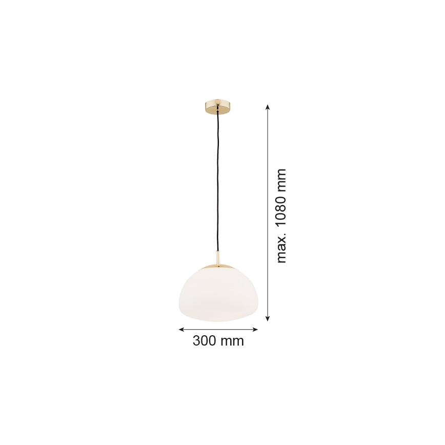 Argon 4316 - Висящ полилей TRINI 1xE27/15W/230V месинг