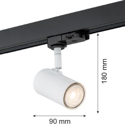 Argon 4327 - Спот за релсова система HORTA 1xGU10/5W/230V бял