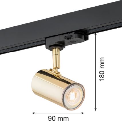 Argon 4328 - Спот за релсова система HORTA 1xGU10/5W/230V месинг