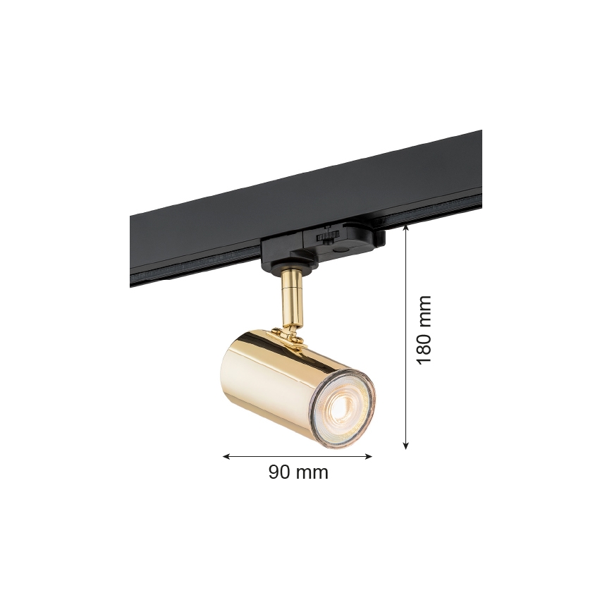 Argon 4328 - Спот за релсова система HORTA 1xGU10/5W/230V месинг