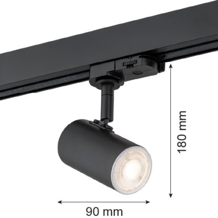 Argon 4329 - Спот за релсова система HORTA 1xGU10/5W/230V черен