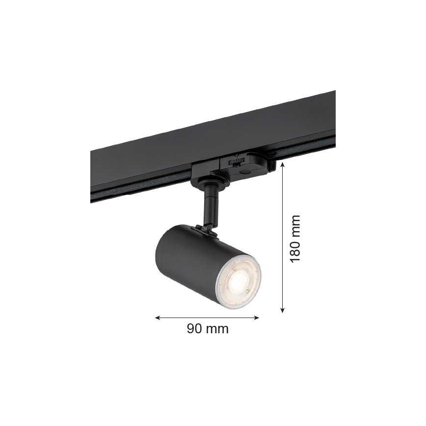 Argon 4329 - Спот за релсова система HORTA 1xGU10/5W/230V черен