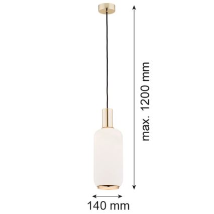 Argon 4356 - Пендел SAGUNTO 1xE27/15W/230V Ø 14 см месинг